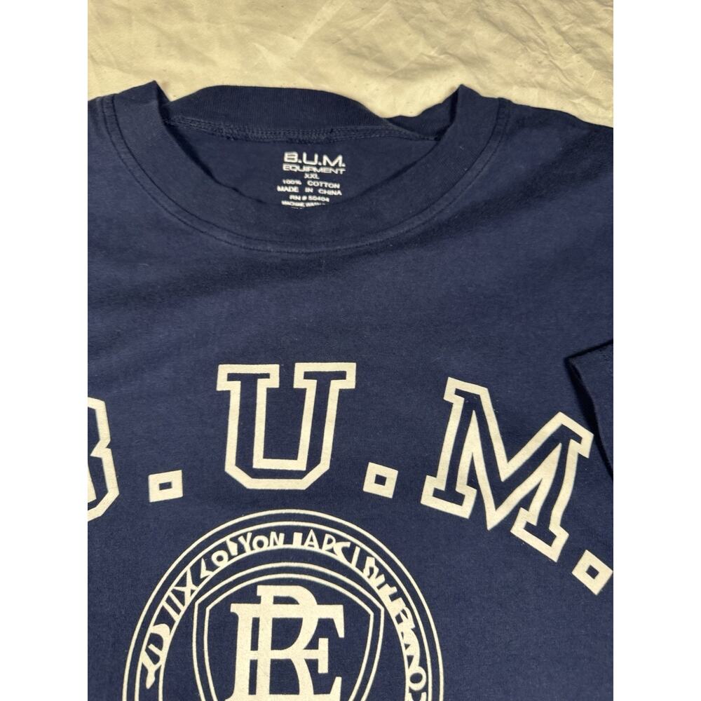 B.U.M. Equipment, Navy Blue Graphic Logo T-Shirt Men's Size XXL.  - Picture 5 of 14